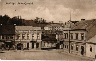 Abrudbánya, Abrud; Ferenc József tér. Radó Boldizsár kiadása / square (r)