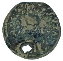 Raguzai Köztársaság 1630. 1gr Ag (0,62g) T:VF patina, lyuk Republic of Ragusa 1630. 1 Grosetto (Dinarić) Ag (0,62g) C:VF patina, hole Krause KM#5