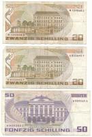 Ausztria 1986. 20Sch (2x) + 50Sch T:F,VG
Austria 1986. 20 Schilling (2x) + 50 Schilling C:F,VG