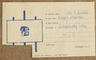 Tóth B László (1906-1982): Csendélet tányérral. Olaj, vászon, jelzett, hátoldalán Képcsarnok Vállala...