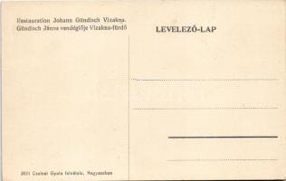 Vízakna, Salzburg, Ocna Sibiului; Gündisch János vendéglője, étterem, belső. Czelnai Gyula felvétele...