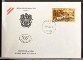 Ausztria 70 db FDC 1995-1999 100 férőhelyes levélberakóban