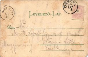 1899 (Vorläufer) Ada Kaleh, Moschee und Festungsthor, Inselfestung Ada Kaleh, Türke / Mecset és várk...