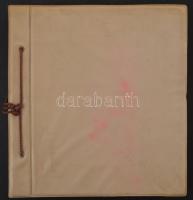 Előnyomott magyar album 1945-1966 gyakorlatilag üres és használatlan, elszíneződött műanyag borítóval