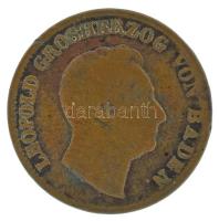 Német államok / Baden 1851. 1kr Cu "I. Lipót" T:F
German states / Baden 1851. 1 Kreuzer C...