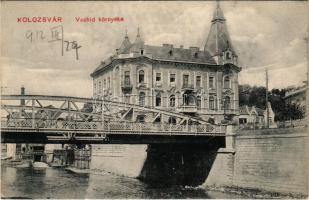 1912 Kolozsvár, Cluj; Vashíd környéke / iron bridge (EK)