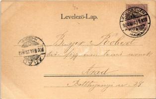 1900 Kolozsvár, Cluj; Fő tér keleti oldala, Stein Bertalan, Szele Márton üzlete. Kováts P. fiai kiad...