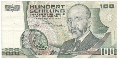 Ausztria 1984. 100Sch "V 773210 A" T:F Austria 1984. 100 Schilling "V 773210 A" C:F Krause 150.