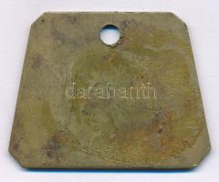 DN "Borsodi Bányatársulat - 54 - T" egyoldalas bronz bányász bárca (36x47mm) T:XF,VF
ND &...