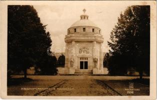 Krasznahorkaváralja, Krásnohorské Podhradie (Rozsnyó, Roznava); Andrássy mauzóleum. Fuchs József kiadása / mausoleum. photo (fl)