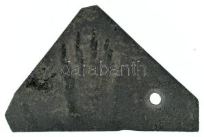 ~1792-1835. Nyitrai Káptalan kézirobot Fe bárcája (~25,5x39,5mm) T:VF Nitra ~1792-1835. Corvée Fe token of the Nitra Chapter house (~25,5x39,5mm) C:VF