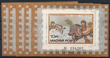 1978 Pannónia1 mozaikok 5 db tévnyomatos blokk (40.000)