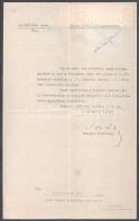 1925 Bp., Bartolomeidesz Ernő m. kir. államrendőrségi detektív számára küldött irat, országos főkapitányi aláírással