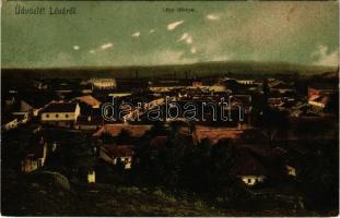 1907 Léva, Levice; látkép. Schulcz Ignác kiadása / general view (fl)