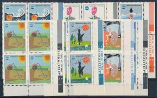 1975 Környezetvédelem I. 4 db sor ívsarki négyestömbökben, "Signalstrip PO" ívszéli feliratokkal (15.000)