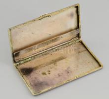 Ezüst (Ag) tárca, jelzett, 8x13 cm, 169g