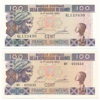 Guinea 1960(1998) 100Fr + 1960(2015) 100Fr T:UNC,AU Guinea 1960(1998) 100 Francs + 1960(2015) 100 Francs C:UNC,AU Krause P#35a.2, P#A47