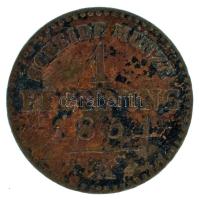 Német államok / Lippe 1851A 1pf Cu T:F German states / Lippe 1851A 1 Pfennig C:F Krause KM#260