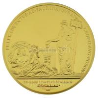DN "Magyar Aranyóriások - II. Lipót koronázási érem 1790" aranyozott Cu utánveret kapszulá...