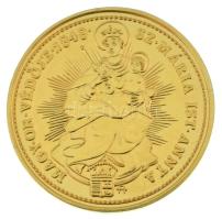 DN 1848. Dukát "V. Ferdinánd" aranyozott utánveret, kapszulában T:PP