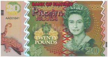 Pitcairn-szigetek DN 20P fantázia bankjegy T:AU Pitcairn Islands ND 20 Pounds fantasy banknote C:AU