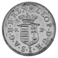 DN "Magyarok Kincstára - I. Lipót duárius" palládiumozott rézötvözet utánveret tanúsítvánnyal, kapszulában (13mm) T:PP patina