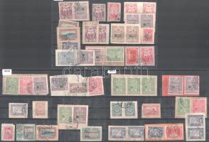 52 régi török bélyeg kivágásokon, 3 berakólapon