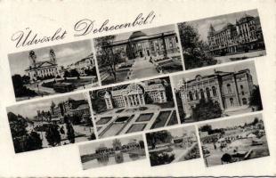 Debrecen a Csokonai színházzal, az Arany Bika Szállóval és az egyetemmel