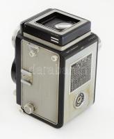 Meopta Flexaret Automat 6x6 cm/24x36 mm kamera Belar 1:3,5/80 mm objektívvel jó állapotban, bőr tokk...