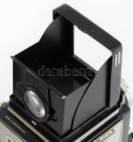 Meopta Flexaret Automat 6x6 cm/24x36 mm kamera Belar 1:3,5/80 mm objektívvel jó állapotban, bőr tokk...
