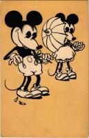 Disney képeslap Mickey egerekkel / Walter E. Disney postcard with Mickey Mouse (EK)