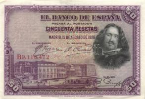 Spanyolország 1928. 50P (2x) T:II+,II