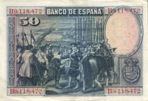 Spanyolország 1928. 50P (2x) T:II+,II