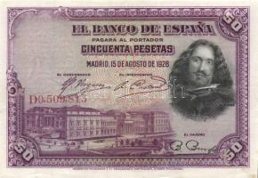 Spanyolország 1928. 50P (2x) T:II+,II