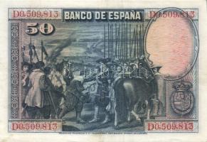 Spanyolország 1928. 50P (2x) T:II+,II