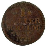 Német államok / Hesse-Cassel 1728. 1h Cu T:VF,F patina
German states / Hesse-Cassel 1728. 1 Heller ...