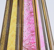 Ólomüveg keleti mécsestartó, m: 29 cm