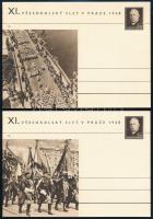 Csehszlovákia 1948 16 darabos használatlan Szokol képes díjjegyes sorozat