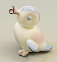 Aquincum aquazur kacsa figura. Terv.: Ősz Szabó Antónia. Jelzett, hibátlan, m: 12 cm