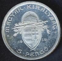 1938. 5P Ag "Szt.István" T:2 ph