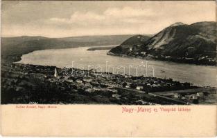 Nagymaros és Visegrád látképe. Zoller József kiadása (EB)