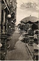 1917 Budapest II. Margit Park kávéház (Heszmann Károlyné). Margit körút 1. Heisler és Kózol kiadása (EK)