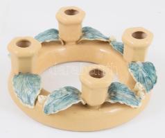 Kerámia adventi koszorú, d: 21 cm