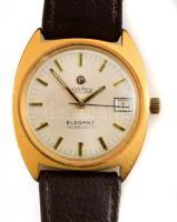 Roamer Elegant férfi karóra, napkijelzéssel, működik, bőr szíjjal, d: 32 mm, tokjában.
