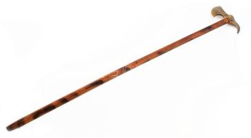 Fokos bronz fejjel, h: 90 cm