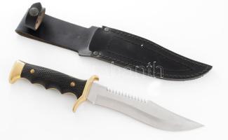 El Gran Cazador tőr, tokban, h: 30 cm