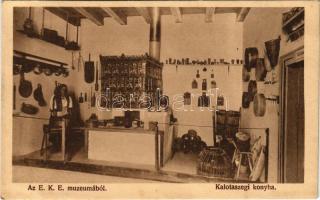 Kolozsvár, Cluj; EKE (Erdélyi Kárpát Egyesület) múzeum, kalotaszegi konyha / Transylvanian folklore museum, kitchen from Tara Calatei