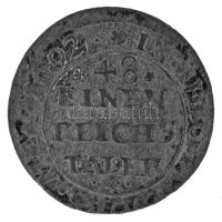 Német államok / Pomeránia / Svéd uralom 1692. 1/48T billon "XI. Károly" (0,93g) T:VF German states / Pomerania / Swedish dominion 1692. 1/48 Thaler billon "Karl XI" (0,93g) C:VF Krause KM#251.