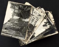 200 db MODERN fekete-fehér magyarországi város képeslap / 200 modern black and white Hungarian town postcards