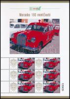 2025 Mercedes 180 mentőautó 6 bélyeges megszemélyesített kisív dísztokban